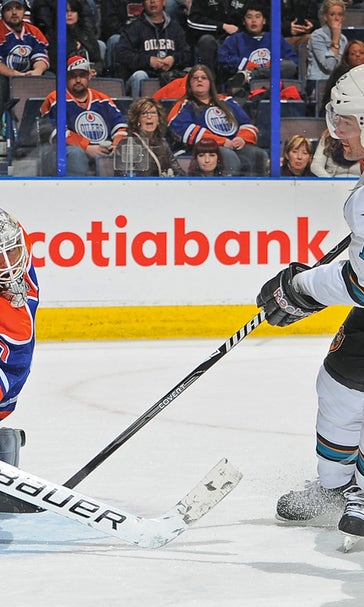 Oilers goalie Scrivens sets record with 59-save shutout vs. Sharks